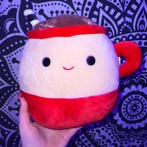 NWT Squishmallow Marshina the Hot Chocolate Drink 8 Inches Plush Kellytoy